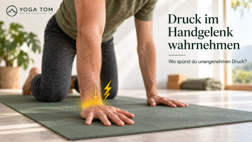 Yoga im Vierfüßlerstand mit Fokus auf Handgelenke und Biotensegrity